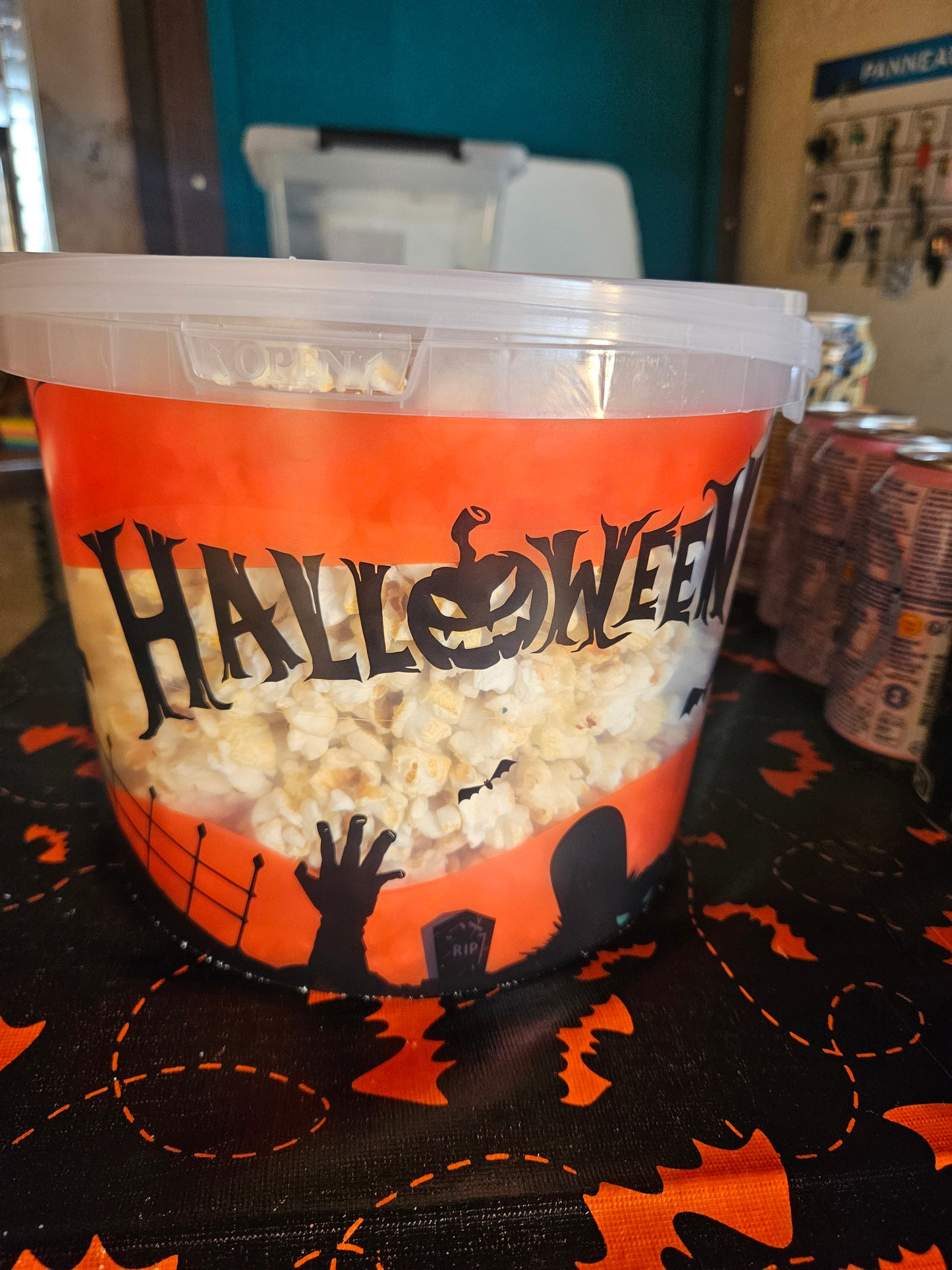 Seau pop corn halloween 300gr