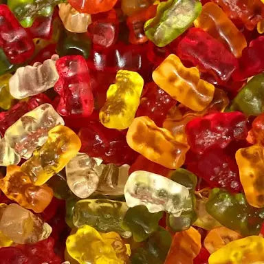 petit ours d'or lisses multicolores ( 100 gr )