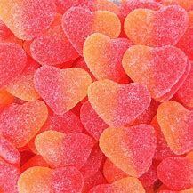 coeur pêche sucré ( 100 gr )